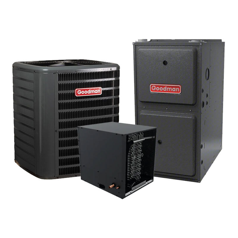 Goodman 1.5 Ton Heat Pump & Furnace 15.2 SEER2 92% 40000 BTU Horizontal R32