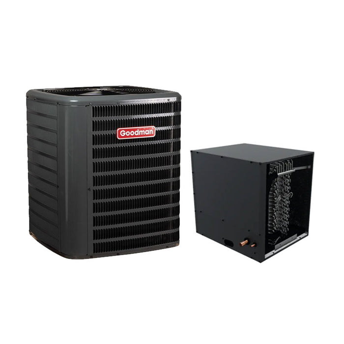 Goodman 1.5 Ton R32 AC & Evaporator Coil 14.3 SEER2 22"W x 17.5"H Horizontal