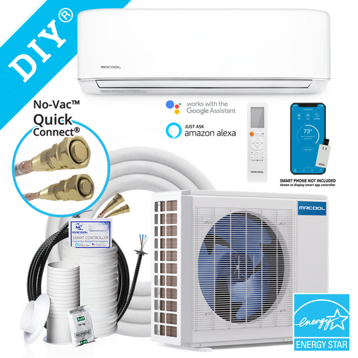 MRCOOL 12,000 BTU DIY Mini Split Heat Pump 5th Gen E Star 115V 25ft Line Set