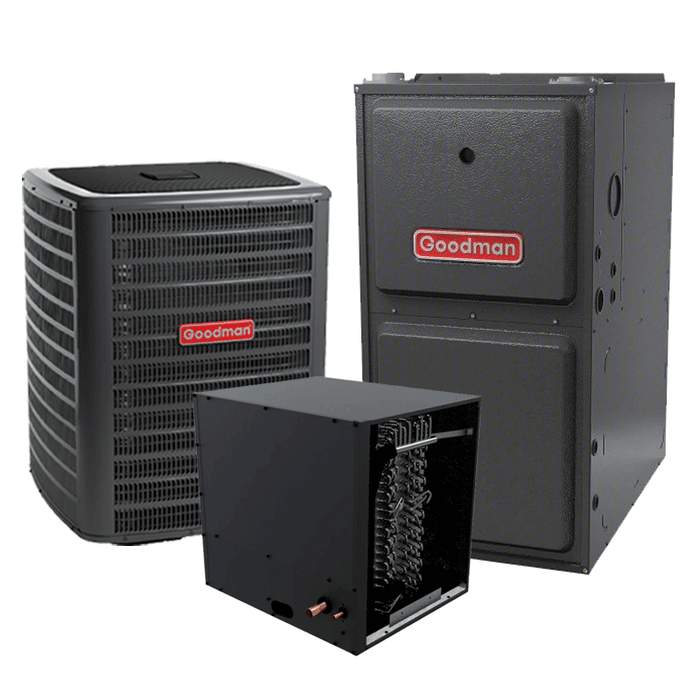 4 Ton Goodman Heat Pump System Two-Stage 17.2 SEER2 120000 BTU 96% AFUE