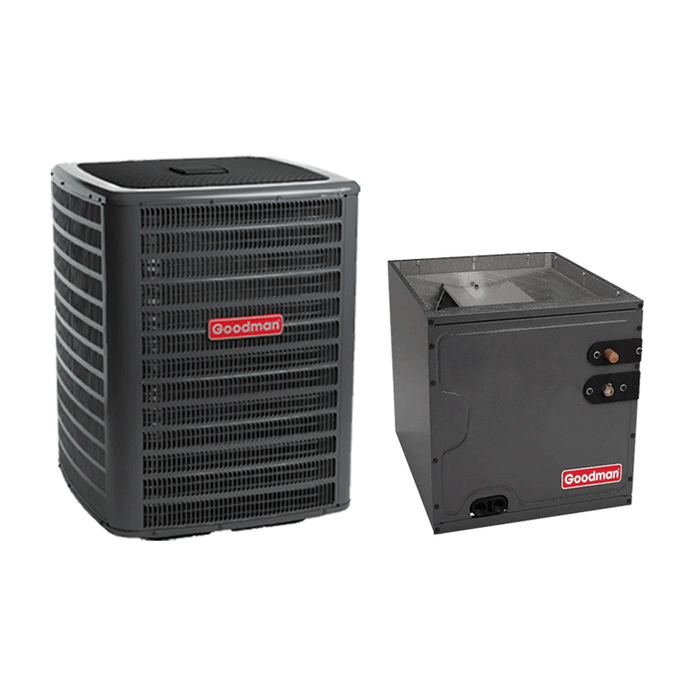 Goodman 2.5 Ton Air Conditioning System 14.3 SEER2 Vertical 17.5" Cabinet