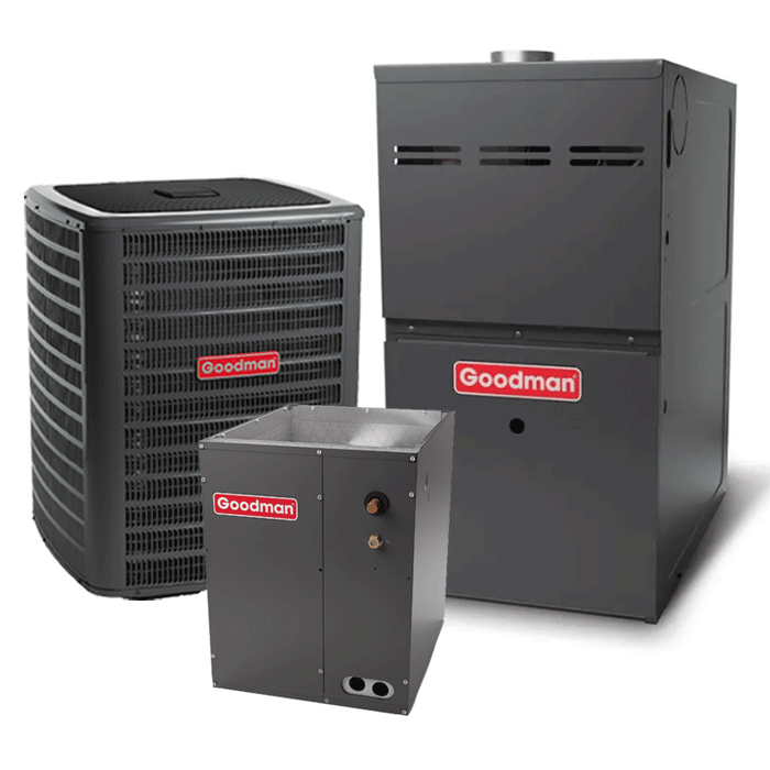 Goodman 5 Ton Heat Pump System Two-Stage 17.2 SEER2 80% 100K BTU Variable