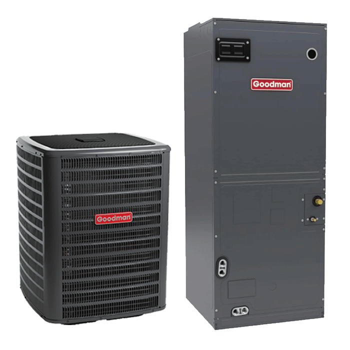 Goodman 3 Ton AC System 14.3 SEER2 Multi-Position Air Handler Multi-Speed