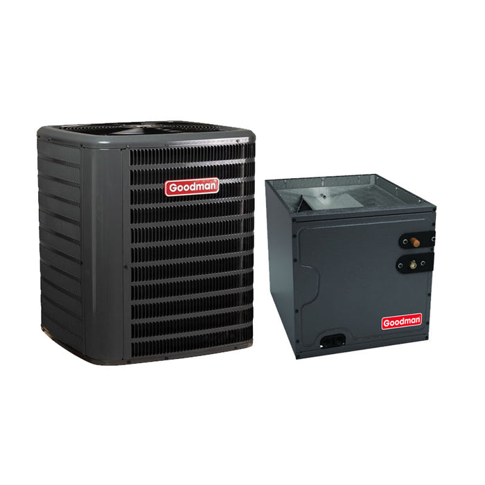 Goodman 4 Ton R32 Split AC & Evaporator Coil System 14.3 SEER2 Vertical