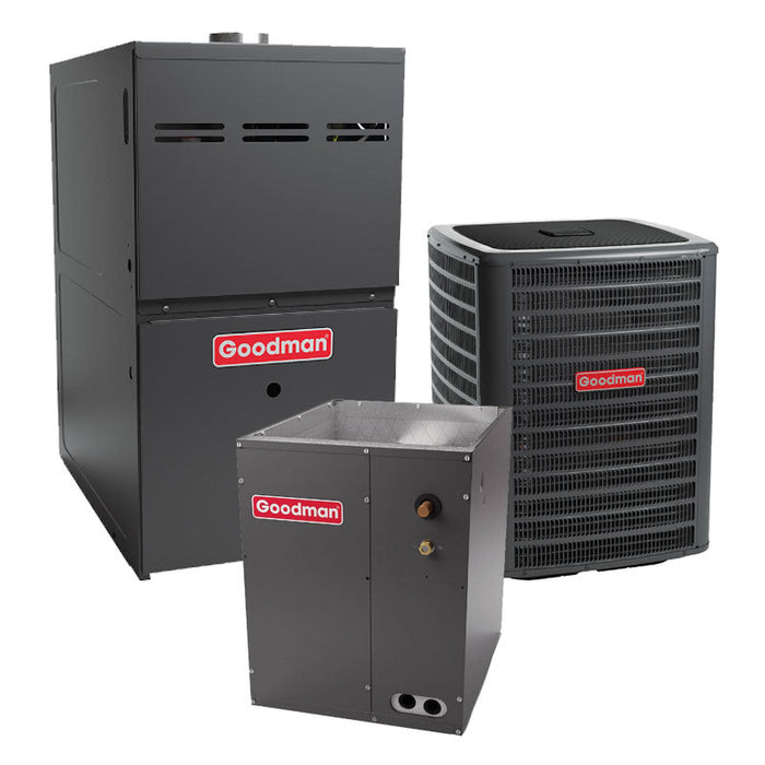 Goodman 5 Ton AC Furnace System Two-Stage 17.2 SEER2 80% AFUE 100000 BTU