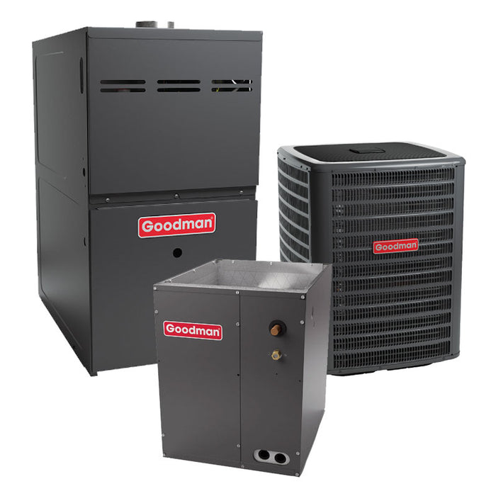 Goodman 4 Ton AC Furnace System Two-Stage 17.2 SEER2 80% AFUE 100000 BTU